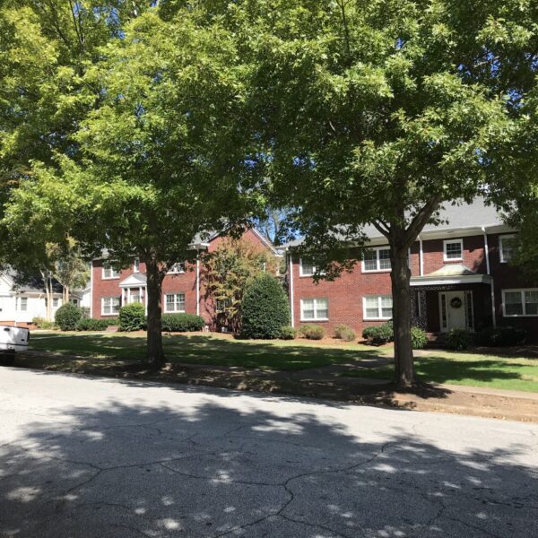 357 and 361 Mills Ave seen from across the street